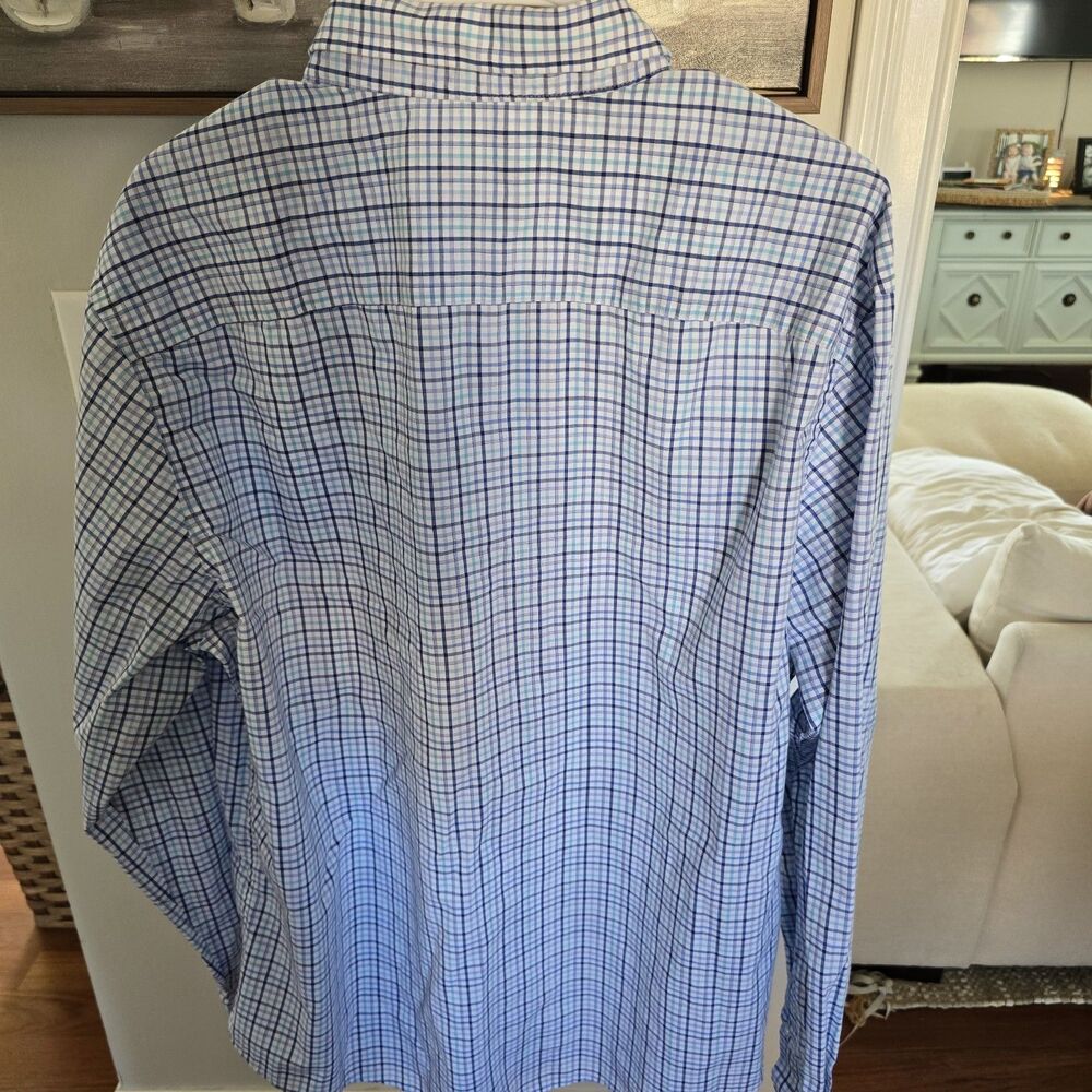 IZOD Men's Easy Care Regular Fit Long Sleeve, 17-17.5 36-37 Check Plaid Nice! - Picture 5 of 9
